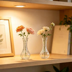 Glass Bud Vases Bulk Set of 20, Small Glass Vases for Flowers Mini Clear Bud Vases for Centerpieces Rotational Striped Vintage Vases for Wedding Home Table Decorations - Image 7