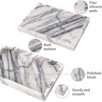Marble Bathroom Vanity Tray, Lilac, 12"x 8" x1.2" - Image 5