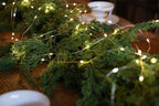 MISSPIN 9ft Christmas Garland with String Lights, Real Touch Cedar Pine Garland, Green Artificial Greenery Garland for Table, Mantle, Wall, Indoor, Outdoor Christmas Decorations - Image 4