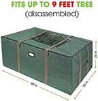 ProPik Rolling Christmas Tree Storage Bag, Fits Up to 9 Foot Tall Disassembled Trees, 25" X 25" X 60", Extra Large Heavy Duty Xmas Container with Wheels, Handles and Straps (Green) - Image 6