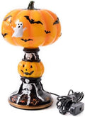 Stained Pumpkin Lamp by Unknown
