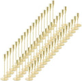 Gold Candlestick Holders, Metal Taper Candle Holders, Bulk Set of 54 by ECHFSM