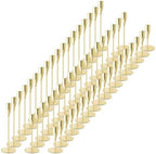 Gold Candlestick Holders, Metal Taper Candle Holders, Bulk Set of 54 by ECHFSM