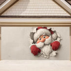 13x6Ft Santa Garage Door Cover, Garage Door Decorations, Large Garage Door Xmas Cover, Outdoor Xmas Banner Decorations by THISFIND