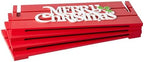 Glitzhome 24" L Wooden Crate Tree Collar, Red Merry Christmas Christmas Tree Base Cover Farmhouse Christmas Tree Collar Decorative Christmas Tree Skirt Collar - Image 7