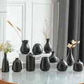 JOJUNO Black Bud Vases, Small Ceramic Vase Set of 11 Modern Home Decor by Unknown