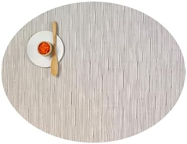 Chilewich Bamboo Placemats Set of 4, Woven Oval Placemats by Chilewich