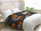 Thanksgiving Blanket, Fall Turkey Fleece Throw Blanket Twin XL Size for Couch Bed Sofa, Autumn Leaves Blankets and Throws, Decor & Gifts, Super Soft Plush Flannel Blanket, 66x90 - Image 3