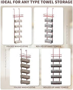 Aetyord Hanging Towel Racks for Bathroom Storage - Image 5