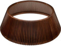 Best Choice Products Christmas Tree Collar, Solid Wood Slatted Tree Skirt Holiday Accessory for Home - Walnut by BestChoiceProducts