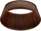 Best Choice Products Christmas Tree Collar, Solid Wood Slatted Tree Skirt Holiday Accessory for Home - Walnut by BestChoiceProducts