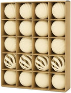 20Pcs Velvet Ornaments for Christmas Tree,2.36In Christmas Ornaments Set by Senjie