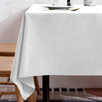 BALCONY & FALCON Rectangle Table Cloth Waterproof Owl Gray 91"x132" by BALCONYFALCON