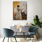 Laundry Room Wall Decor,Woman Doing Laundry PrintLaundry Clothesline Print,Laundry Day Painting,Farmhouse Laundry Wall Art,Vintage Fall Autumn Antique Rustic Farmhouse Decor24x36inch Unframed - Image 4