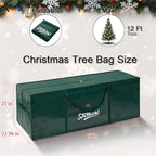 Extra Large Christmas Tree Storage Bag 12 ft - Green - Image 3