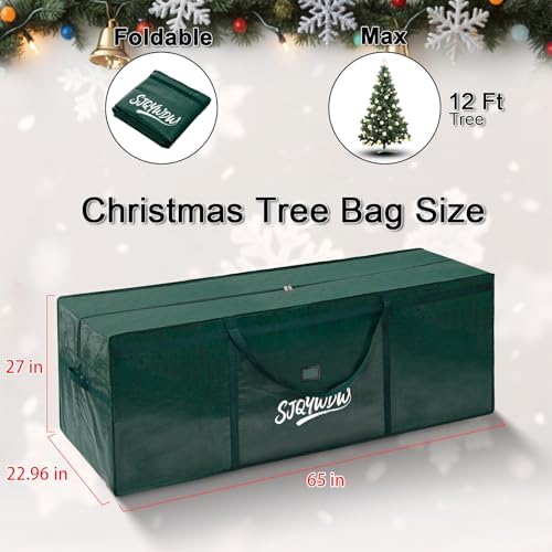 Extra Large Christmas Tree Storage Bag 12 ft - Green - Image 3