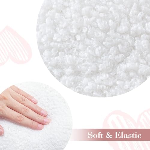 AELS Heart Shaped Pillow, Set of 2, Heart Decorative Throw Pillows, Boucle Love Cute Pillows 20 & 16 Inches, Valentines Day Decorations, Wedding Decor, Living Room Bedroom Nursery Decor, White - Image 4