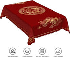 70x120inches Chinese Zodiac Dragon Lunar Tablecloth Happy Chinese New Year Asian Golden Dragon Cloud Print Table Cloth Washable and Reusable Fabric Table Cover for Kitchen Dining Home Decor - Image 6