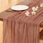 Cheesecloth Table Runner Fall Boho Wedding Birthday Party Home Decor by Socomi