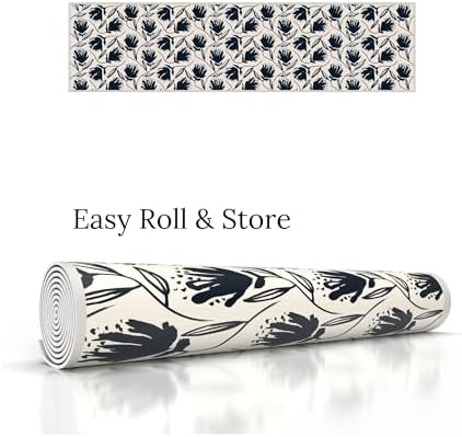 Heat Resistant Table Runner, 53 x 14 Inch - Black Velvet Design - Image 6