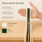 DIY Rope Canvas Kit for Beginners - Complete Macrame Ropes Supplies & Tools | DIY Macrame Art Wall Hanging Decor Starter Set, Craft Kits for Adults, Boho Wall Art Aesthetic Home Decoration (Green) - Image 4