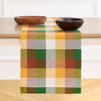 Solino Home 100% Pure Linen Table Runner Check, Buffalo Check 14 x 108 in by SolinoHome