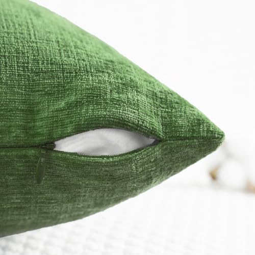 CaliTime Decorative Couch Throw Pillow Covers 26 X 26 Inches Forest Green - Image 3