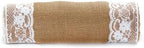 MDS 12 PCS 100% Natural Burlap Table Runners 12" x 72" with Lace, Rustic Farmhouse Country Vintage Boho Jute Runner for Wedding Reception Birthday Party Home Kitchen Dining Coffee Table Decoration - Image 3