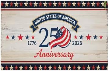 American 250th Birthday Garage Door Cover Decorations, 4th of July Photograph Backdrop America USA Banner 250th Anniversary Garage Door for Independence Day Patriotic Party Outdoor Decor Banners (B) - Image 6