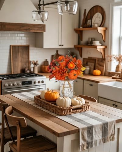Fall Centerpieces for Tables Fall Flowers in Vase Fall Floral Arrangement - Image 5