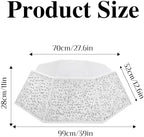 XmasExp Christmas Tree Collar, 39 inch Sequin Tree Skirt Stand Base Cover for Home Decor (White, X-Large) - Image 2