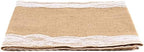 15 Pack Burlap Table Runner with White Lace, 12 x 108 Inch Elegant Rustic Natural Vintage Jute Farmhouse Long Table Cloth for Wedding Thanksgiving Christmas Birthday Party Decor - Image 5