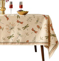 ISAENNE Designer Rectangular Elegant Classic Tablecloth,87"x55" by Isaennehomedecoration