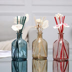 GMWD Glass Flower Vase Set of 6 Clear Bud Vases, 14.5 Oz 8 Oz Apothecary Bottle Assorted Color Vases Decorative for Centerpieces Home Decoration Wedding Reception Table Decor - Image 7