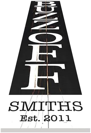 Personalized Welcome Sign for Front Door, Custom Welcome Sign for Porch Outdoor Welcome Home Decorations, 48"x8" PVC Sign (Design 6) - Image 4