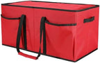 Sattiyrch Christmas Ornament Storage Box,8 Trays with Customizable Dividers,Canvas,Dust-Proof, Collapsible,Portable with Dual Handles,Holds Up to 128 x 2.36 Ornaments - Image 3