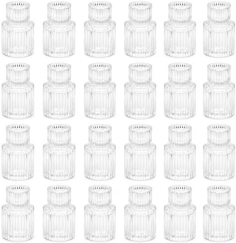 zeochyni Taper Candle Holders Bulk for Wedding Pary Table Decor, Set of 24 by zeochyni