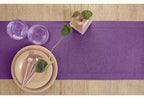 Solino Home 100% Pure Linen Dining Table Runner Purple Woven, 14 x 120 in - Image 3