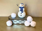 Hanukkah Jewish Snowman Figurine Collectible Decor Winter Decoration 7.5" (Snowman Tall) - Image 3