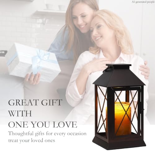 Candle Warmer Lamp with Timer, Farmhouse Rustic Lantern-Dark Bronze - Image 5