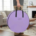 30 Inch Round Storage Bag 1 Pack,Purple Watercolor Solid Color Waterproof Wreath Storage Container with Handles&Zipper Minimalist Style Closet Organizer Bags Garland Box by Unknown