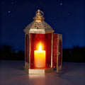 Candlestick Candle Barrels Moroccan Style Retro Lanterns Projection Lights Hollowed-Out Decorations Home Ramadan Hanging Outdoor Indoor Courtyard Porch Festival Weddings by Unknown