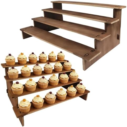 2PCS Cupcake Display Stand - 30s Quick Assembly, Easy Carry&Store by Unknown
