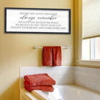 AuraPeak Before You Leave This Home Sign, 40"×15", Black - Image 7