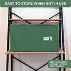 Christmas Ornament Storage Container with Dividers - Box Stores Up to 96 Ornaments, Zippered, Convenient, Adjustable, Large Organizer Bin to Protect Holiday Décor, Fits Most Standard Size, Green - Image 6