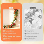 Aneco 4‑Pack 6 Ft Terracota Artificial Eucalyptus Orange Rose Garland Vine - Image 4