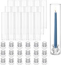 Hurricane Glass Candle Holders 18pcs Candlestick Holders for Taper Candles Centerpieces for Tables Wedding Birthday Party Home Decor by LOFINDAR