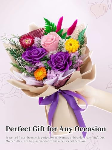 Preserved Flowers Bouquet, Forever Flowers for Delivery,Eteranl Roses - Image 3