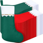 Sumind 100 Pcs Xmas Stockings,Red with White Trim, Green with White Trim by Sumind