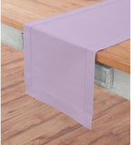 Solino Home Cotton Linen Table Runner Lavender Hemstitch, 14 x 48 in - Image 2